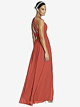 Rear View Thumbnail - Amber Sunset & Dark Nude Studio Design Bridesmaid Dress 4518