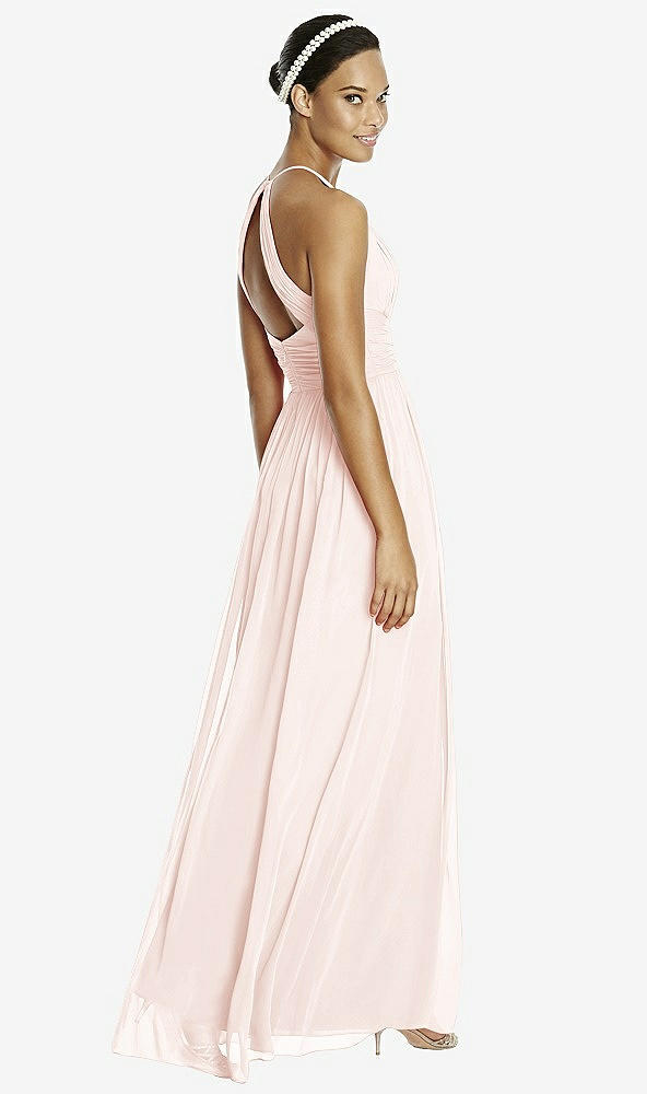 Back View - Blush & Dark Nude Studio Design Bridesmaid Dress 4518