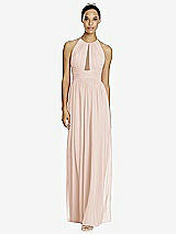 Front View Thumbnail - Cameo & Dark Nude Studio Design Bridesmaid Dress 4518