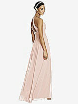 Rear View Thumbnail - Cameo & Dark Nude Studio Design Bridesmaid Dress 4518