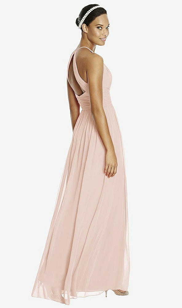 Back View - Cameo & Dark Nude Studio Design Bridesmaid Dress 4518