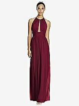 Front View Thumbnail - Cabernet & Dark Nude Studio Design Bridesmaid Dress 4518