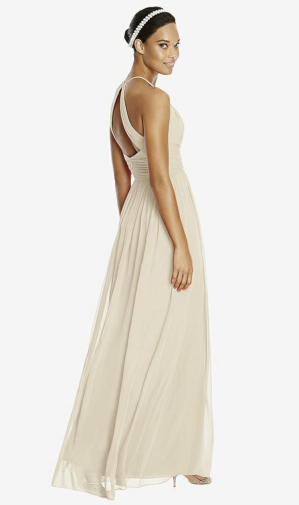 Back View - Champagne & Dark Nude Studio Design Bridesmaid Dress 4518