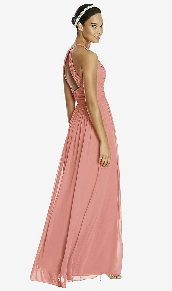 Back View - Desert Rose & Dark Nude Studio Design Bridesmaid Dress 4518