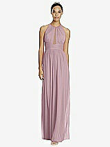 Front View Thumbnail - Dusty Rose & Dark Nude Studio Design Bridesmaid Dress 4518