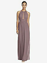 Front View Thumbnail - French Truffle & Dark Nude Studio Design Bridesmaid Dress 4518