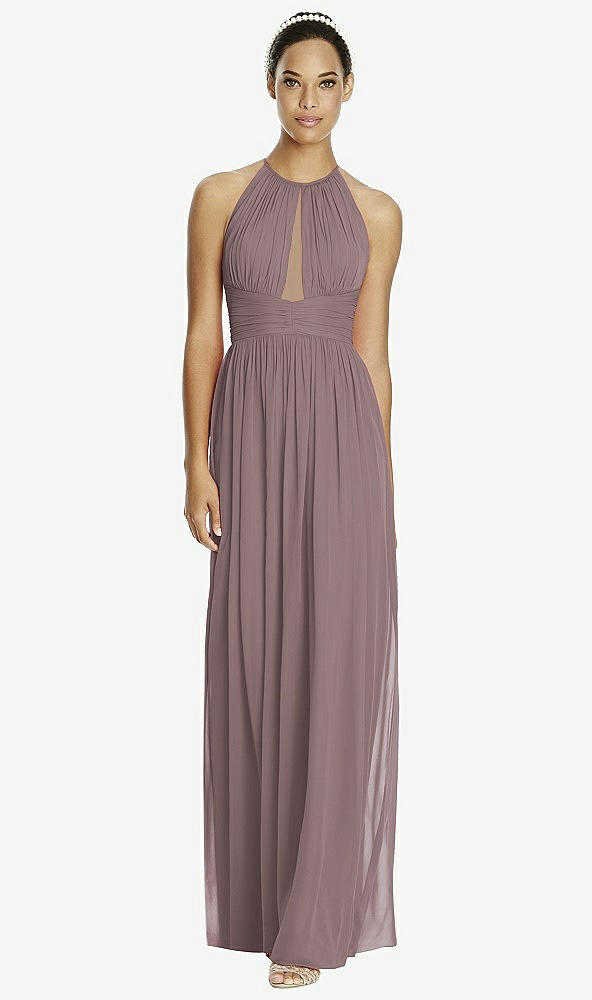 Front View - French Truffle & Dark Nude Studio Design Bridesmaid Dress 4518