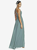 Rear View Thumbnail - Icelandic & Dark Nude Studio Design Bridesmaid Dress 4518