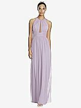 Front View Thumbnail - Lilac Haze & Dark Nude Studio Design Bridesmaid Dress 4518