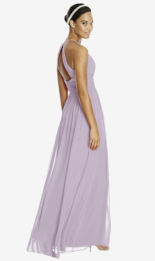 Back View - Lilac Haze & Dark Nude Studio Design Bridesmaid Dress 4518