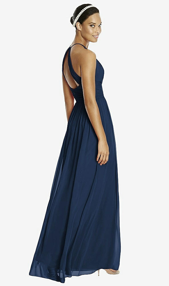 Back View - Midnight Navy & Dark Nude Studio Design Bridesmaid Dress 4518