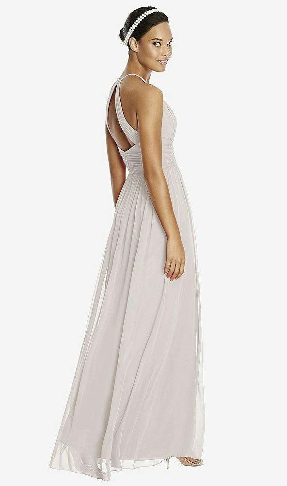 Back View - Oyster & Dark Nude Studio Design Bridesmaid Dress 4518