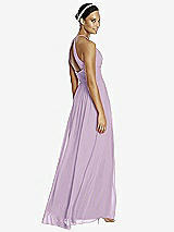 Rear View Thumbnail - Pale Purple & Dark Nude Studio Design Bridesmaid Dress 4518