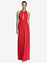 Front View Thumbnail - Parisian Red & Dark Nude Studio Design Bridesmaid Dress 4518