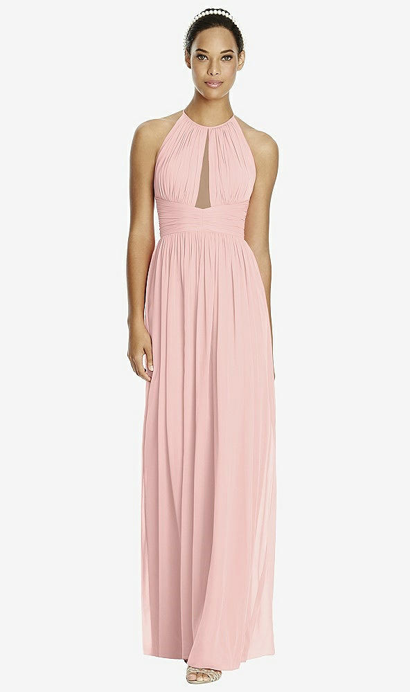 Front View - Rose - PANTONE Rose Quartz & Dark Nude Studio Design Bridesmaid Dress 4518