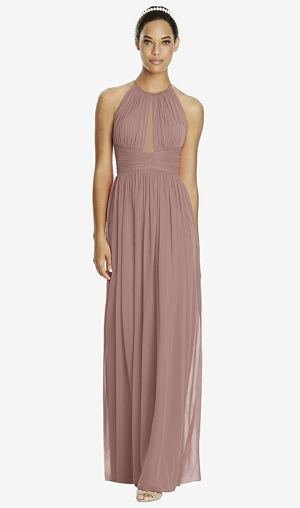 Front View - Sienna & Dark Nude Studio Design Bridesmaid Dress 4518