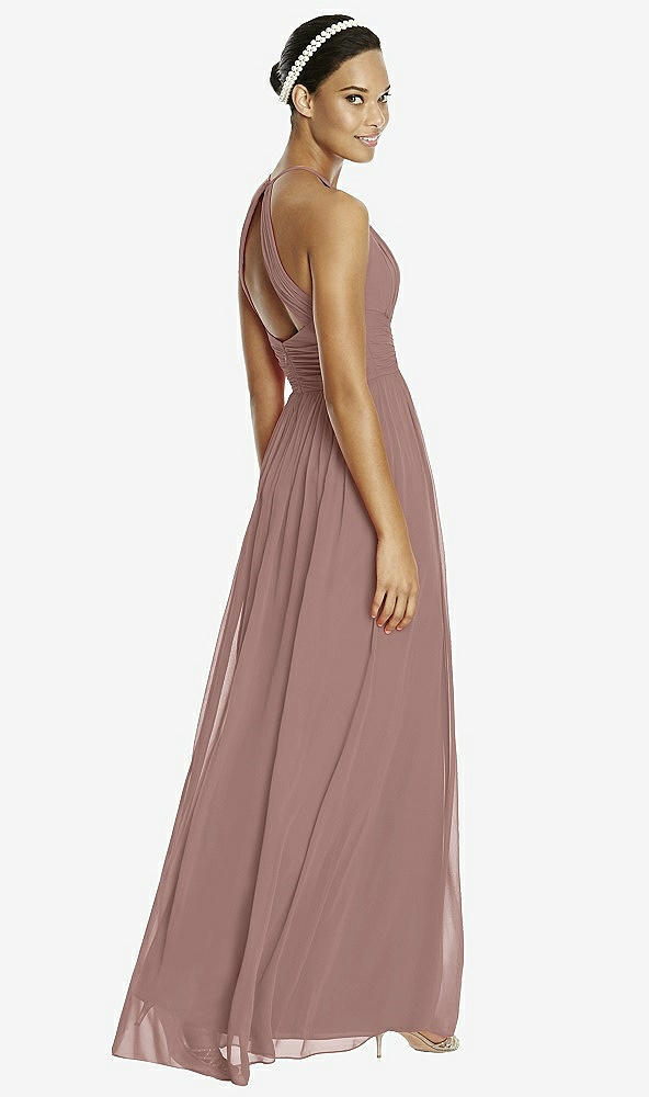 Back View - Sienna & Dark Nude Studio Design Bridesmaid Dress 4518