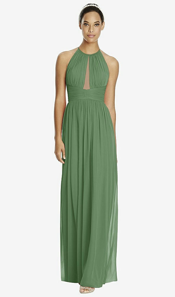 Front View - Vineyard Green & Dark Nude Studio Design Bridesmaid Dress 4518