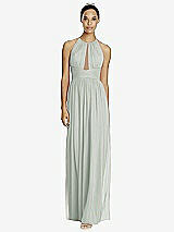 Front View Thumbnail - Willow Green & Dark Nude Studio Design Bridesmaid Dress 4518