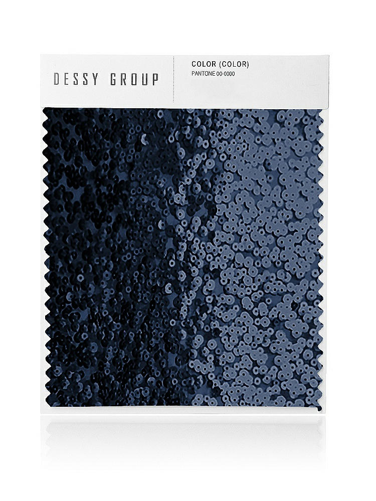 Front View - Midnight Navy Studio Sequin Swatch