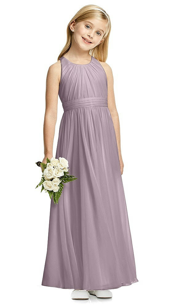 Front View - Lilac Dusk Flower Girl Dress FL4054