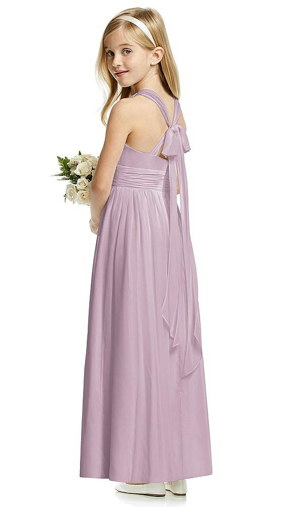 Back View - Suede Rose Flower Girl Dress FL4054