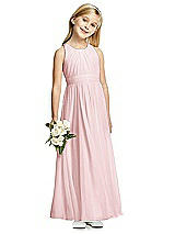 Front View Thumbnail - Ballet Pink Flower Girl Dress FL4054