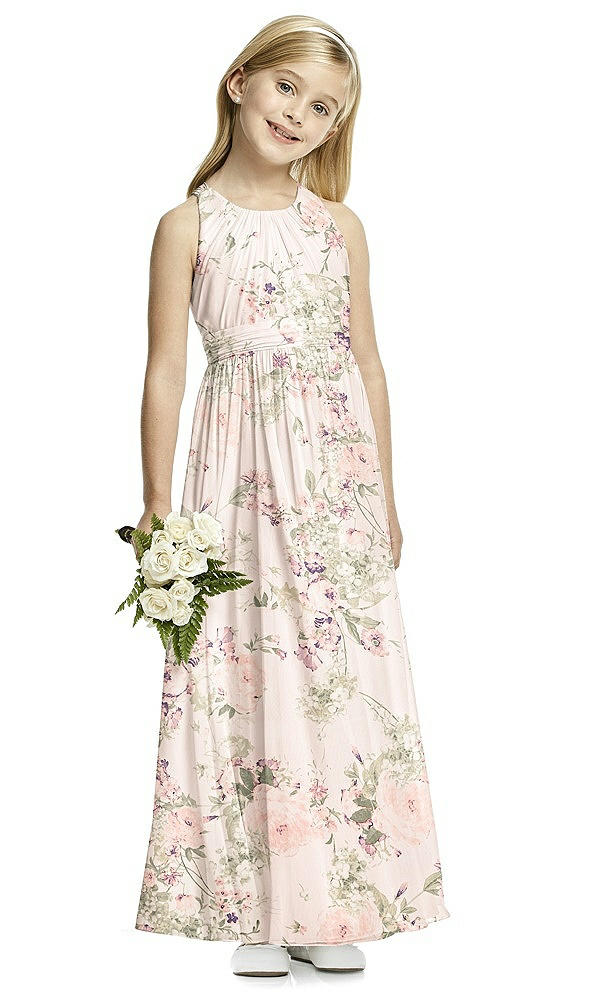 Front View - Blush Garden Flower Girl Dress FL4054