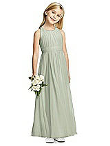 Front View Thumbnail - Celadon Flower Girl Dress FL4054