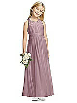 Front View Thumbnail - Dusty Rose Flower Girl Dress FL4054