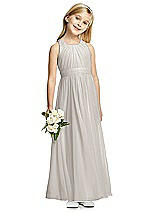 Front View Thumbnail - Oyster Flower Girl Dress FL4054