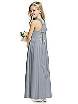 Rear View Thumbnail - Platinum Flower Girl Dress FL4054