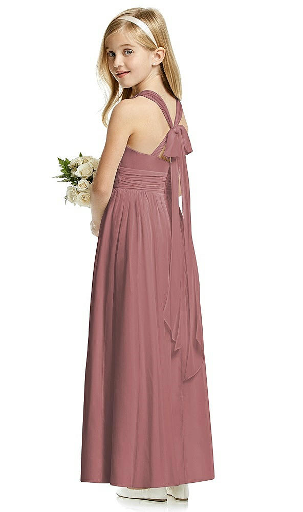 Back View - Rosewood Flower Girl Dress FL4054