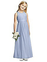 Front View Thumbnail - Sky Blue Flower Girl Dress FL4054