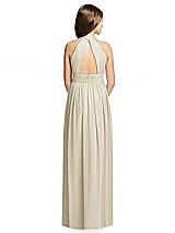 Rear View Thumbnail - Champagne Dessy Collection Junior Bridesmaid Dress JR539