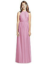 Front View Thumbnail - Powder Pink Dessy Collection Junior Bridesmaid Dress JR539