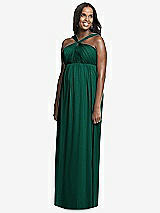 Front View Thumbnail - Hunter Green Dessy Collection Maternity Bridesmaid Dress M431