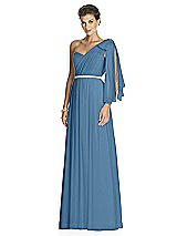 Alt View 2 Thumbnail - Dusk Blue After Six Bridesmaid Dress 6768