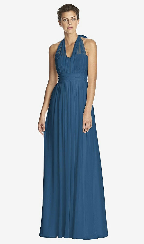 Front View - Dusk Blue After Six Bridesmaid Dress 6768