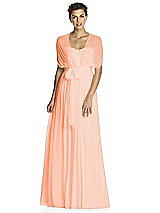 Alt View 3 Thumbnail - Sweet Melon After Six Bridesmaid Dress 6768