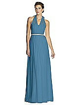 Alt View 1 Thumbnail - Atlantic Blue After Six Bridesmaid Dress 6768