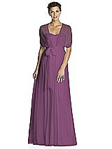 Alt View 3 Thumbnail - Aubergine After Six Bridesmaid Dress 6768