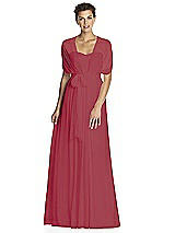 Alt View 3 Thumbnail - Burgundy After Six Bridesmaid Dress 6768