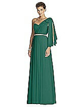 Alt View 2 Thumbnail - Hunter Green After Six Bridesmaid Dress 6768