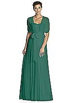 Alt View 3 Thumbnail - Hunter Green After Six Bridesmaid Dress 6768