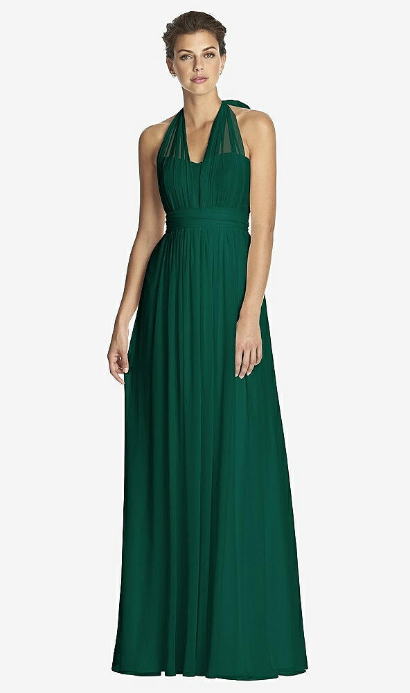 Front View - Hunter Green After Six Bridesmaid Dress 6768