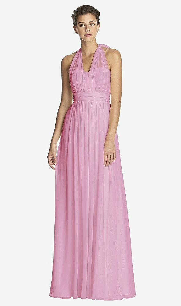 Front View - Powder Pink After Six Bridesmaid Dress 6768