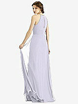 Rear View Thumbnail - Silver Dove Keyhole Halter Chiffon Maxi Dress