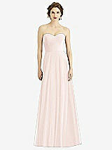 Front View Thumbnail - Blush Strapless Sweetheart Gown with Optional Straps