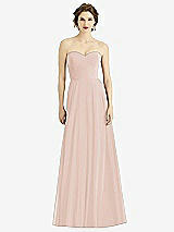 Front View Thumbnail - Cameo Strapless Sweetheart Gown with Optional Straps